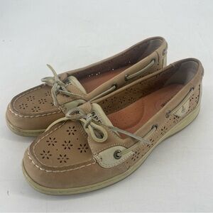 Sperry Top Siders Boat Shoes Floral Cutouts Classic Loafers Cushioned Comfy